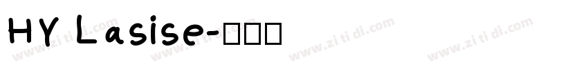 HY Lasise字体转换